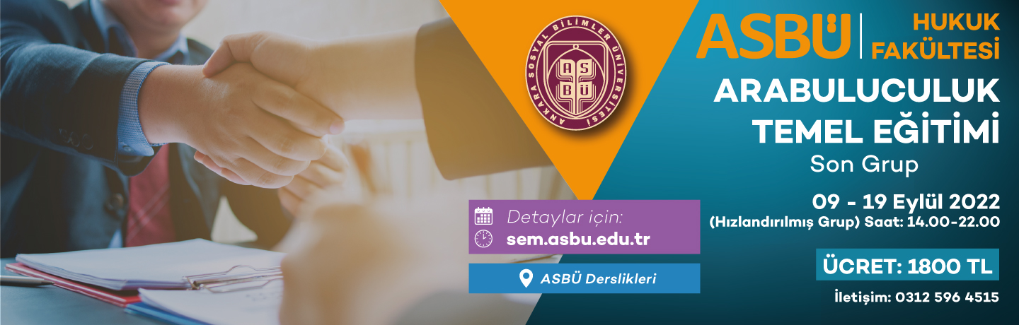 Arabuluculuk Temel Eğitimi (Son Gruplar)