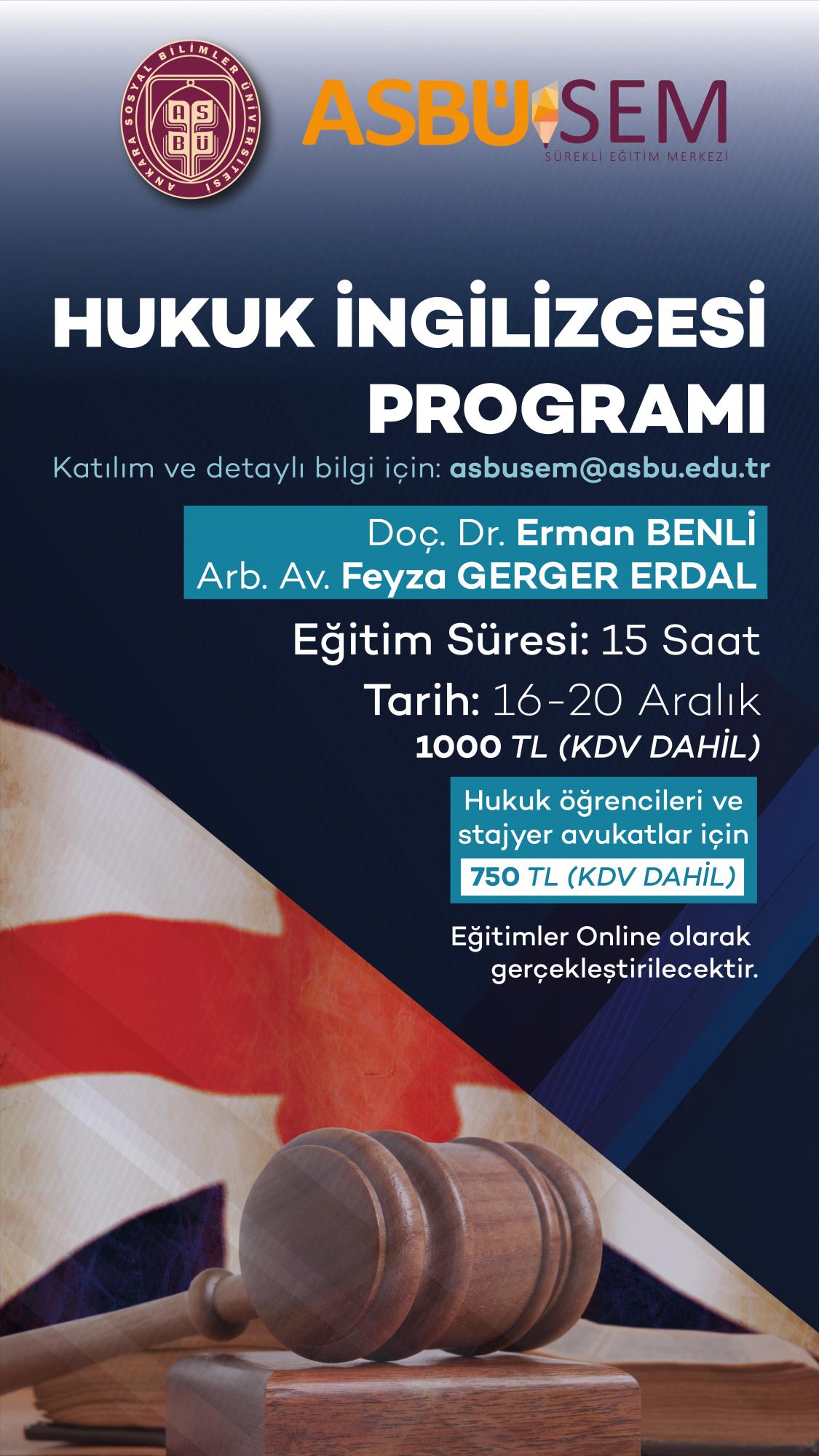 Hukuk İngilizcesi Programı